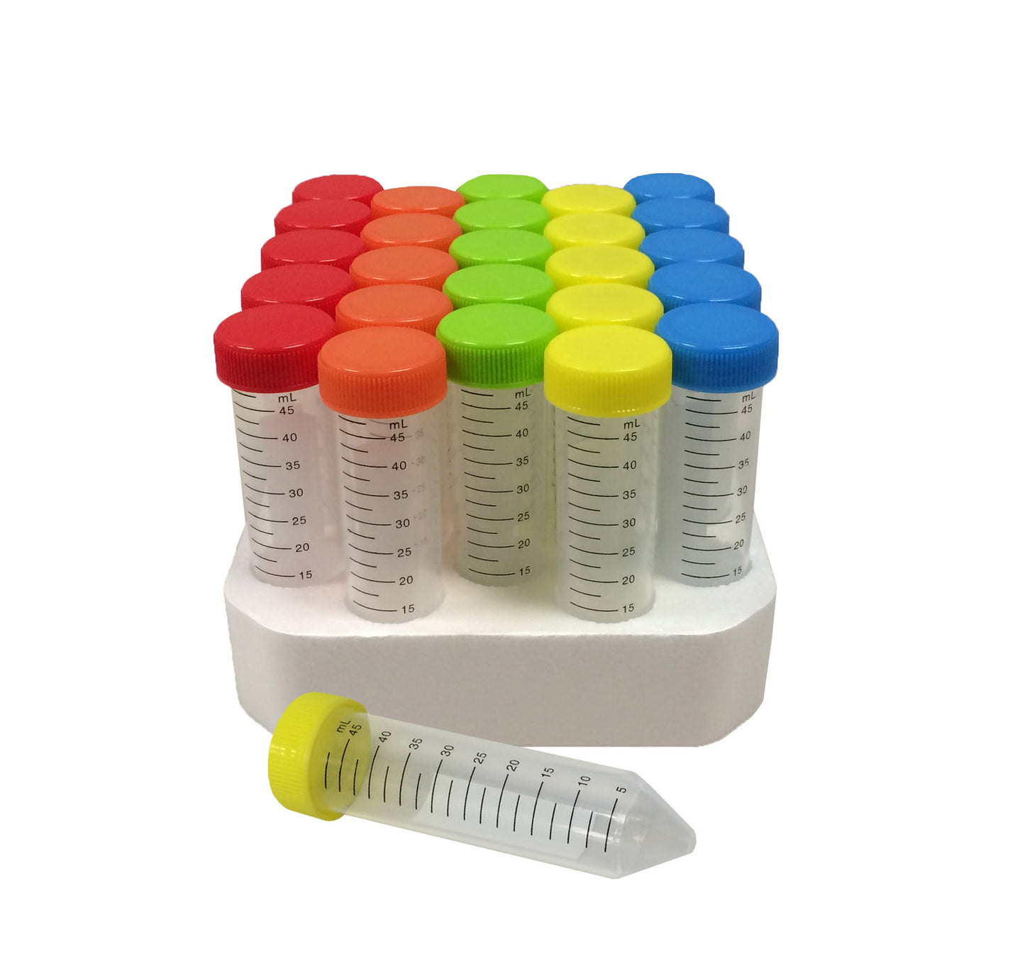 50mL Centrifuge Tube w/ Colored Caps