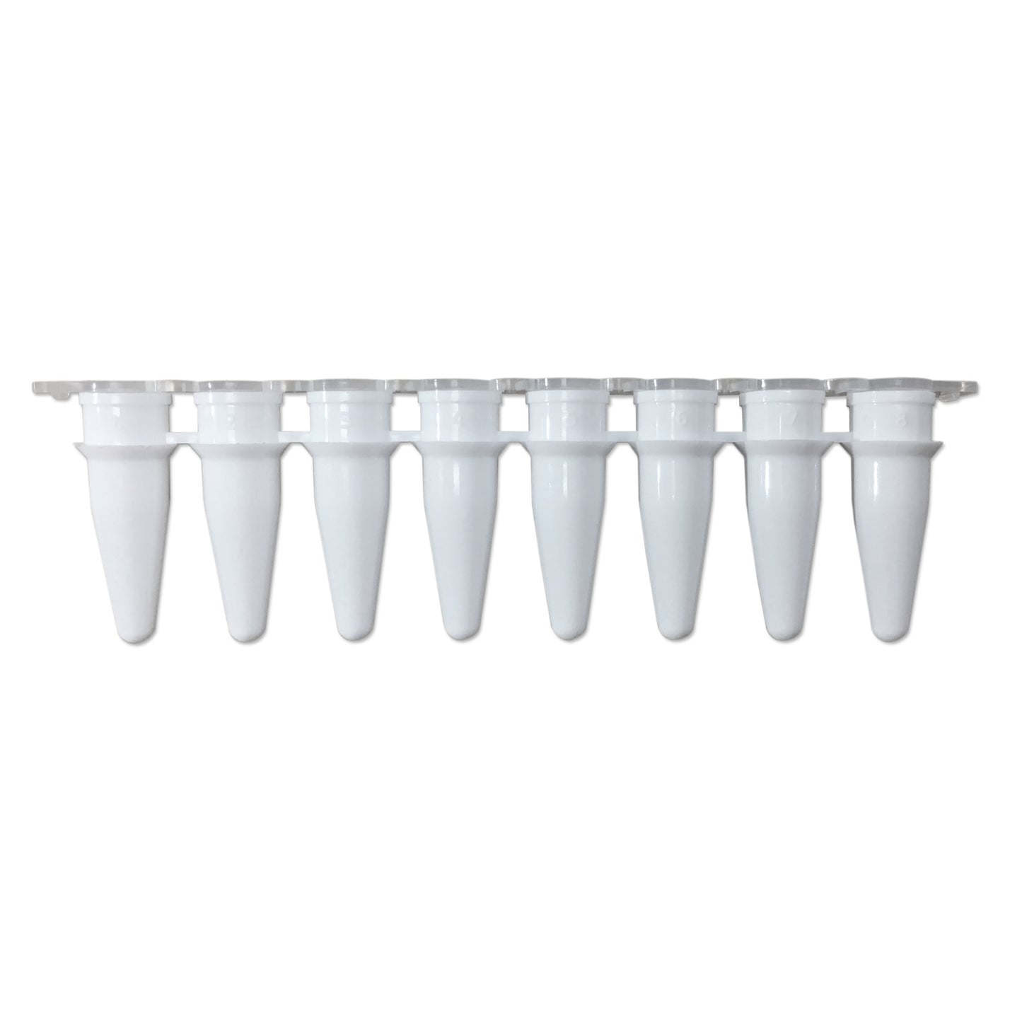 0.2mL 8-Strip QPCR Strip Tubes w/ Separate Optical Cap Strip
